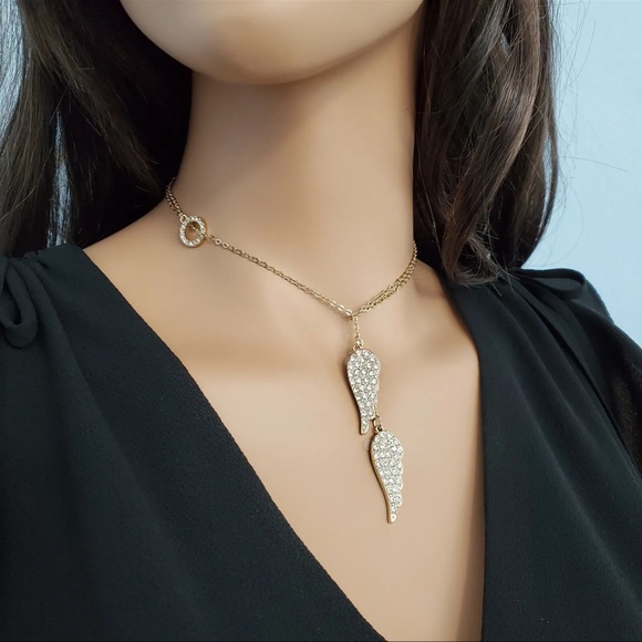 Victoria’s Secret Lariat Angel Wings Adjustable Necklace - Picture 3 of 10